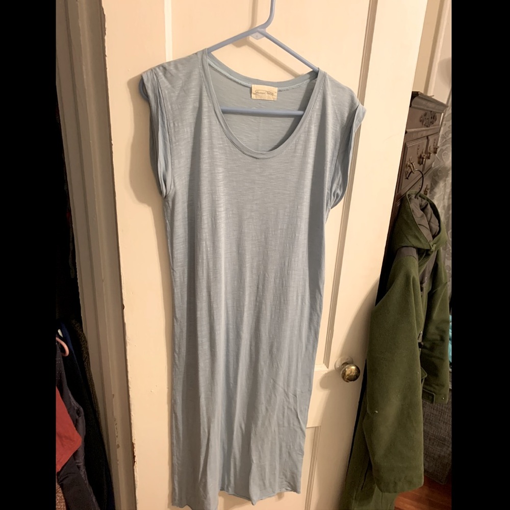 American Vintage Long Shift Dress size Small Light Blue